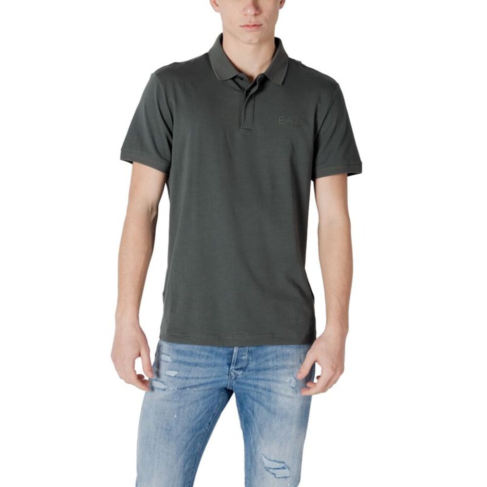 Ea7 Polo Shirt Short Sleeve Men green Polo Shirts
